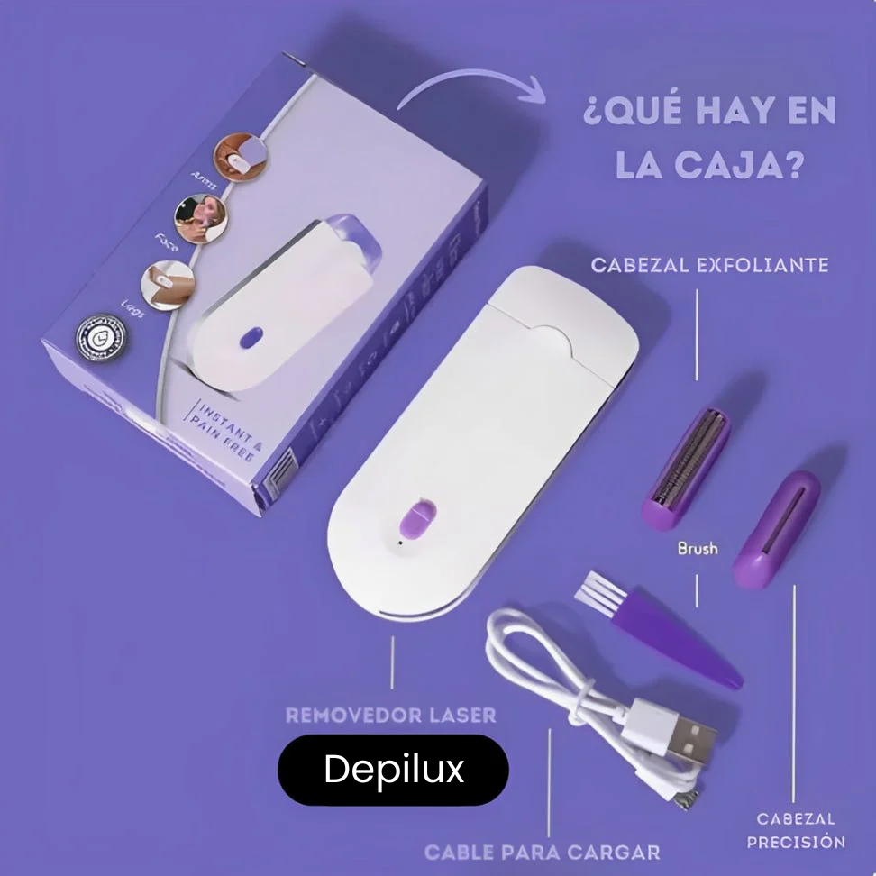 DepiLux - Depiladora que Elimina Vellos de Raíz y Cuida Tu Piel.