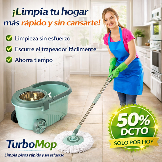 TurboMop - Limpia pisos rápido y sin esfuerzo