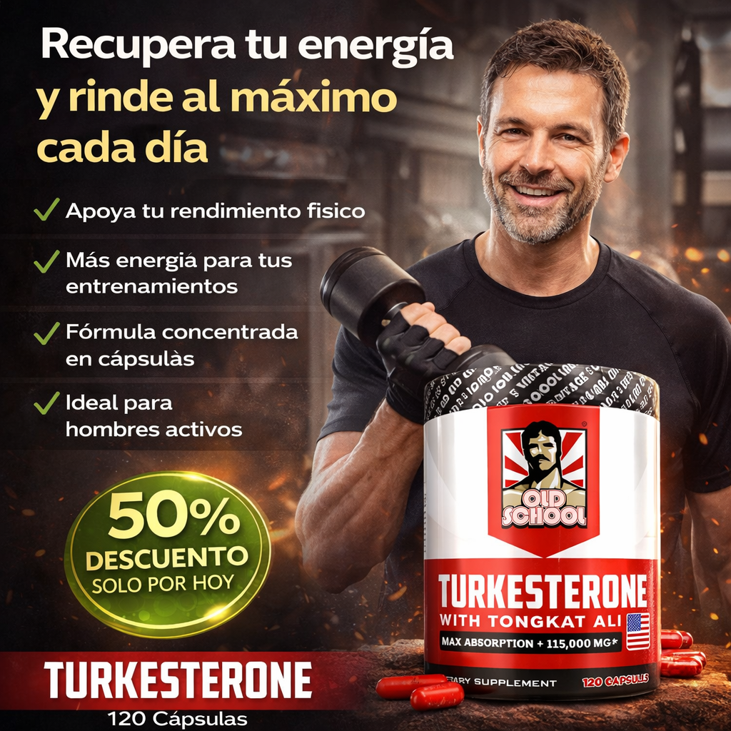 Turkesterone - Más fuerza y rendimiento diario (120 cápsulas)