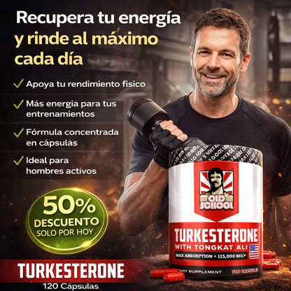 Turkesterone - Más fuerza y rendimiento diario (120 cápsulas)