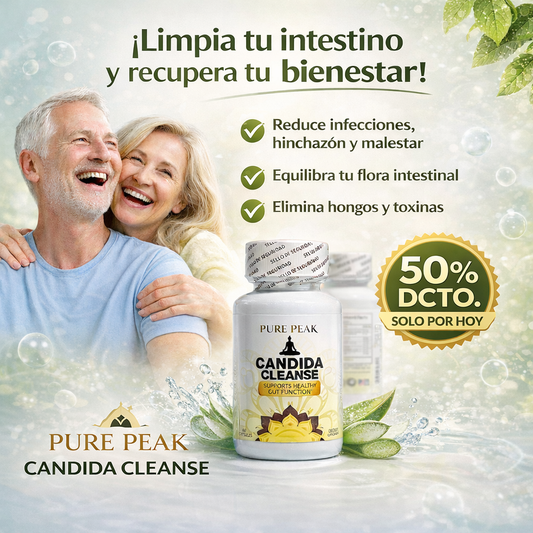 Candida Cleanse - Limpieza Intestinal en 30 días (60 cápsulas)