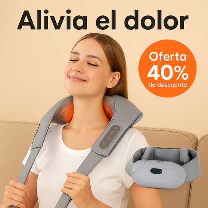 MasajePro - Masajeador Corporal con Calor para Cuello, Espalda y Cuerpo