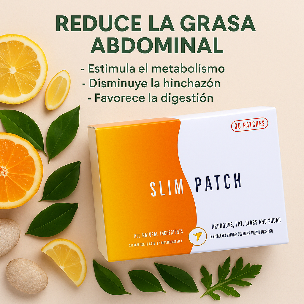 SlimPatch - 90 Parches Adelgazantes que Ayudan a Reducir Grasa y Deshinchar Abdomen