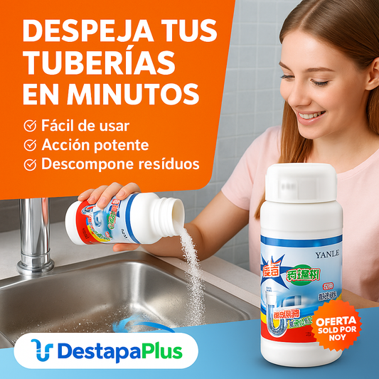 2x1 DestapaPlus - Desbloquea Cañerías Sin Esfuerzo