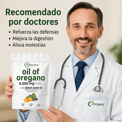 OregaZen - Aceite de Orégano y Semilla Negra para Equilibrio Interno