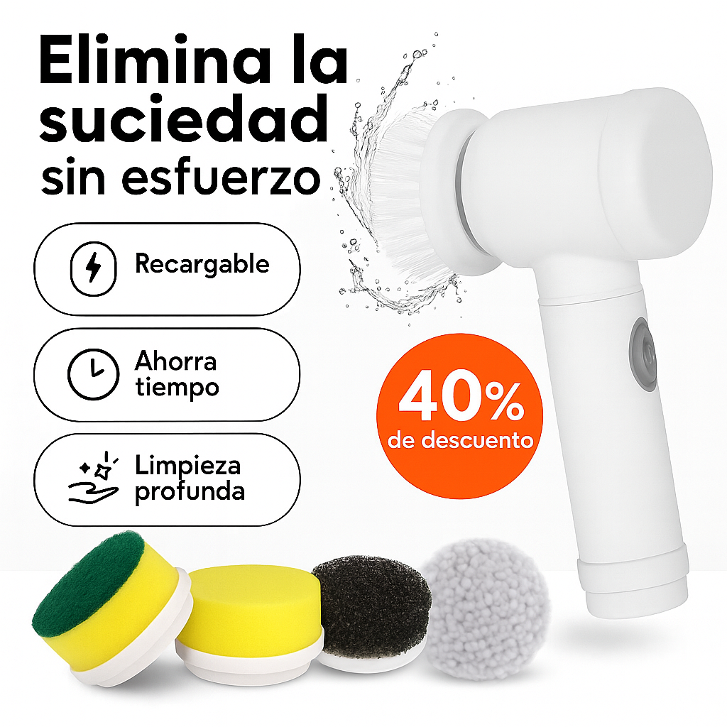 TurboBrillo - Cepillo Eléctrico Elimina Suciedad