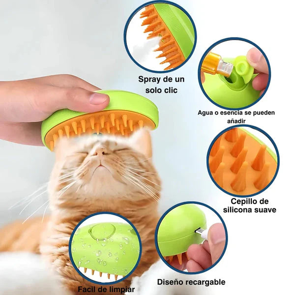 Pet Brush - Cepillo de Mascotas Elimina Pelo